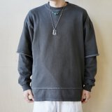 【Revo.】ピグメント加工 フェイクレイヤード スウェット (2color)  が入荷しました。