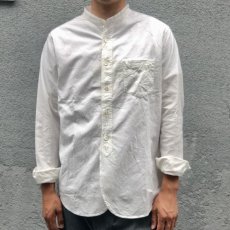 画像1: 【FOB FACTORY】オックスフォードバンドカラーシャツ (WHITE)  (1)
