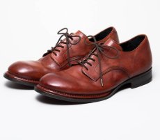 画像4: 【ARGIS/アルジス】LEATHER SOLE 5 EYELET GIBSON（BROWN） (4)