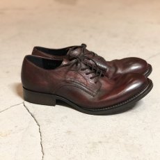 画像2: 【ARGIS/アルジス】LEATHER SOLE 5 EYELET GIBSON（BROWN） (2)