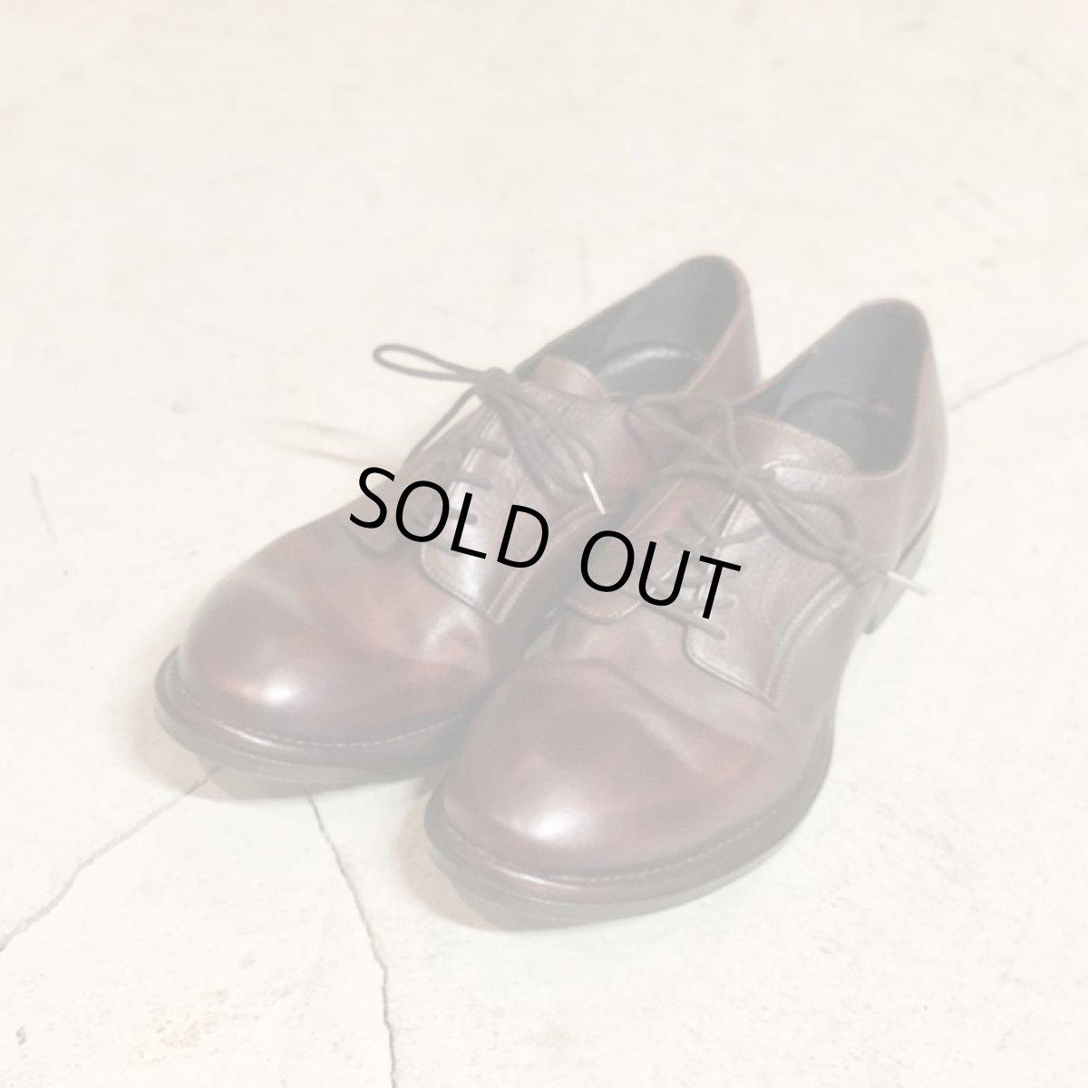 画像1: 【ARGIS/アルジス】LEATHER SOLE 5 EYELET GIBSON（BROWN） (1)