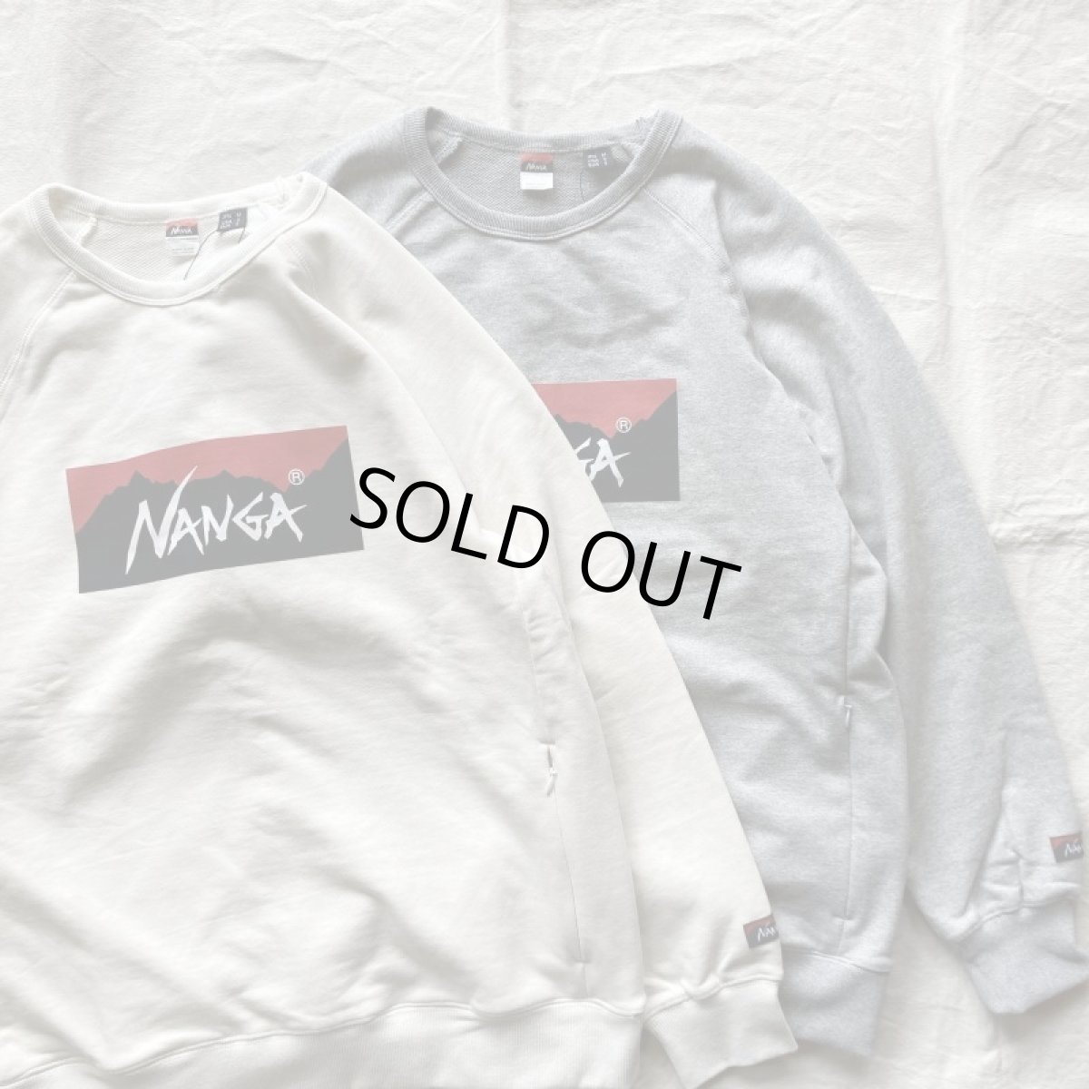 画像1: 【NANGA】ECO HYBRID BOX LOGO SWEATSHIRT/エコハイブリッドボックスロゴスウェットシャツ(2color) (1)