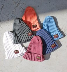 画像1: 【FIVE BROTHER】pigmemt knit cap（6colors） (1)