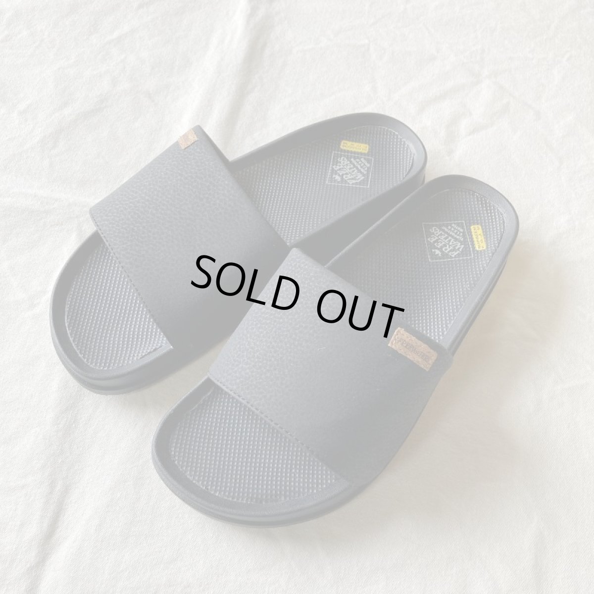 画像1: 【freewaters/フリーウォータース】"SUPREEM SLIDE" unisex (BLACK) (1)
