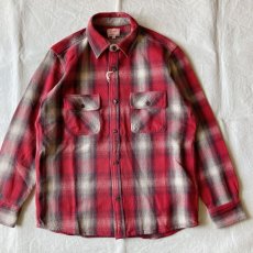 画像1: 【BIGMIKE/ビッグマイク】HEAVY FLANNEL WORK SHIRTS（RED） (1)