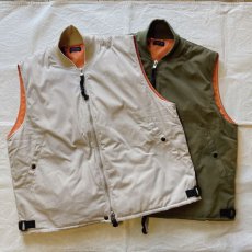 画像1: 【modemdesign/モデムデザイン】military puffer vest (2color) (1)
