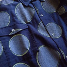 画像3: 【modemdesign/モデムデザイン】オールプリントパジャマシャツ (ドットNAVY) (3)