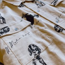 画像3: 【modemdesign/モデムデザイン】オールプリントパジャマシャツ (IVORY) (3)