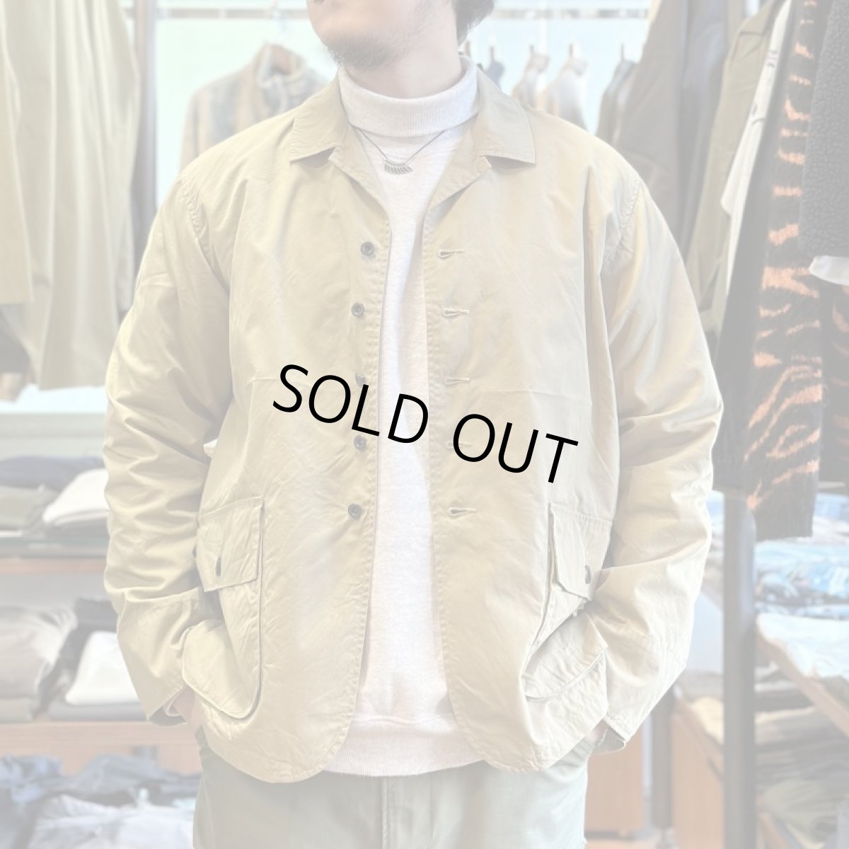 画像1: 【FOB FACTORY】C/N PACKABLE FIELD JACKET（BEIGE） (1)