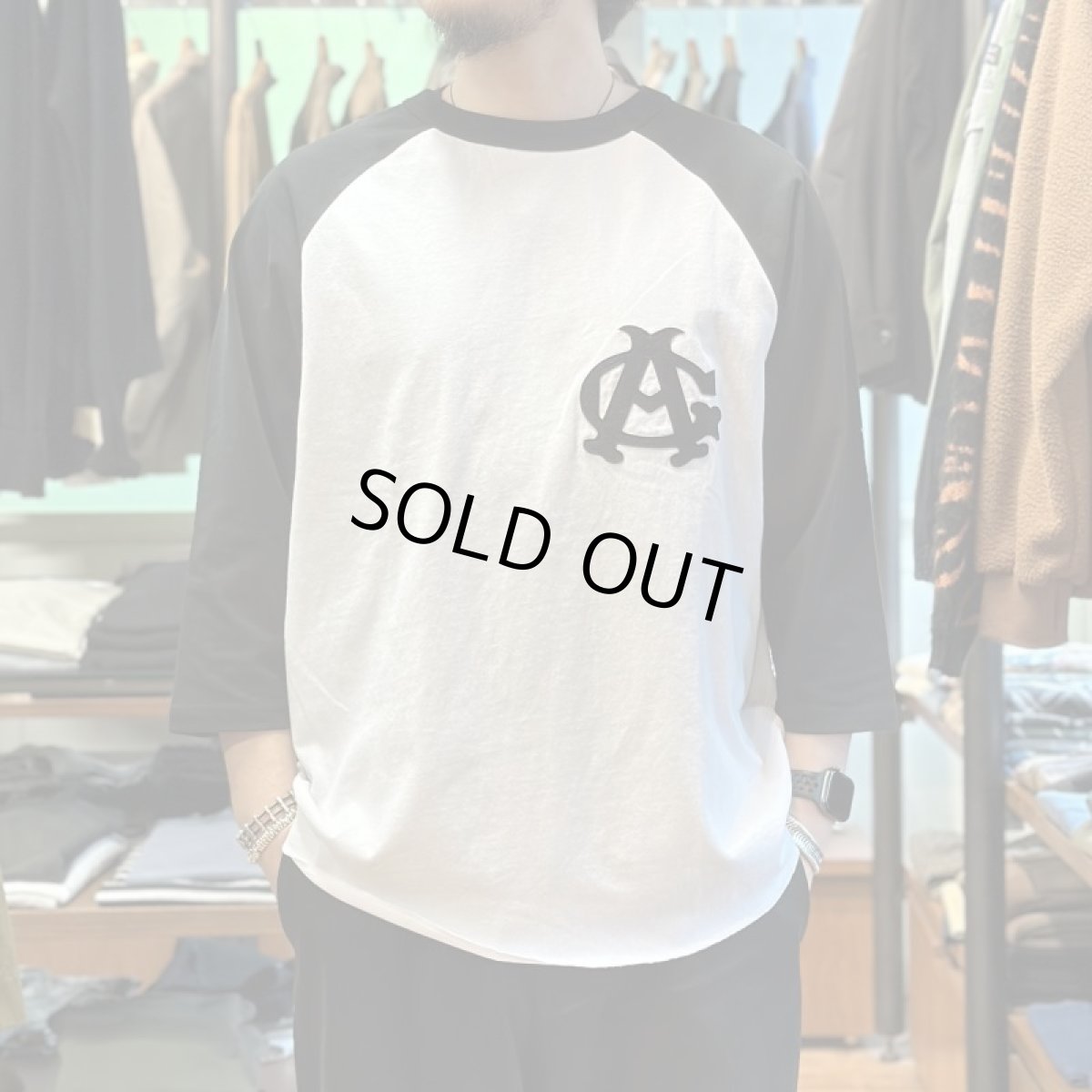 画像1: 【SCREENSTARS/スクリーンスターズ】『 Negro Leagues 』 Raglan 3/4 sleeve tee(WHT×BLK) (1)