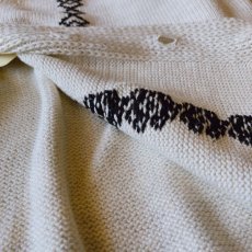 画像6: 【TOWN CRAFT】CROSS JACQUARD CARDIGAN (WHITE) (6)