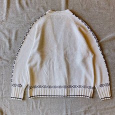 画像8: 【TOWN CRAFT】CROSS JACQUARD CARDIGAN (WHITE) (8)