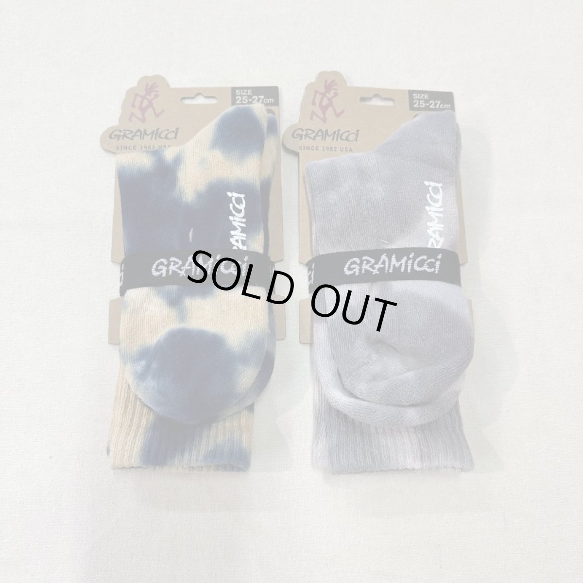 画像1: 【Gramicci/グラミチ】TIE DYE CREW SOCKS | タイダイクルーソックス(2colors) (1)