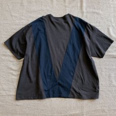 画像6: 【REMAKE】 VARTICAL LINE SWITCHING VINTAGE TEE【BLACK】 (6)