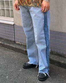 画像10: 【ReWORK】SIDE LINE DEMIM PANTS / サイドラインデニムパンツ（003） (10)