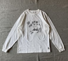 画像2: 【free rage】リサイクルコットン長袖プリントTシャツ（2color） (2)