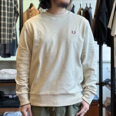 画像1: 【FRED PERRY/フレッドペリー】Crew Neck Sweatshirt（OATMEAL） (1)