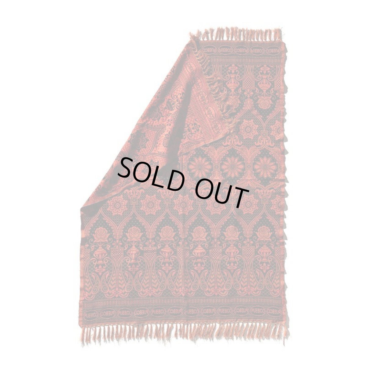 画像1: 【PUEBCO】REVERSIBLE JACQUARD RUG（BLACK）  (1)