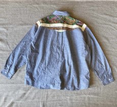 画像4: 【Remake】Chambray × Euro Calendar L/S Shirt  (4)