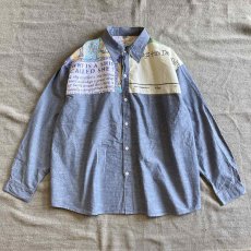 画像1: 【Remake】Chambray × Euro Calendar L/S Shirt  (1)