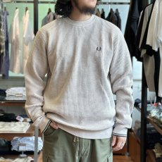 画像1: 【FRED PERRY/フレッドペリー】WAFFLE STITCH JUMPER（PORRIDGE MARL） (1)