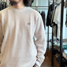 画像2: 【FRED PERRY/フレッドペリー】WAFFLE STITCH JUMPER（PORRIDGE MARL） (2)