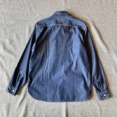 画像9: 【HOUSTON】USA COTTON CHAMBRAY WORK SHIRT / コットンシャンブレーワークシャツ (IN) (9)