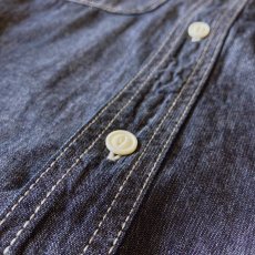 画像6: 【HOUSTON】USA COTTON CHAMBRAY WORK SHIRT / コットンシャンブレーワークシャツ (IN) (6)