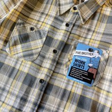 画像12: 【FIVE BROTHER】HEAVY FLANNEL WORK SHIRTS（3color） (12)