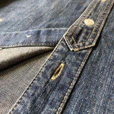 画像10: 【HOUSTON】USA COTTON VINTAGE DENIM WORK SHIRT / USAコットン ヴィンテージデニム ワークシャツ (2color) (10)