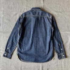 画像11: 【HOUSTON】USA COTTON VINTAGE DENIM WORK SHIRT / USAコットン ヴィンテージデニム ワークシャツ (2color) (11)