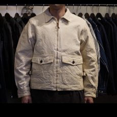 画像1: 【graphzero/グラフゼロ】Air Force Jacket A-2（無地生成り） (1)