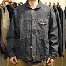 画像2: 【graphzero/グラフゼロ】Jean Jacket Raglan - Enbossed Denim -（リーフインディゴ） (2)