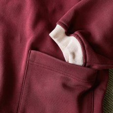 画像8: 【modemdesign/モデムデザイン】side pocket gusset sweat (wine) (8)