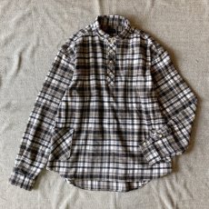 画像2: 【modemdesign/モデムデザイン】 flannel check gardening shirts (grey) (2)