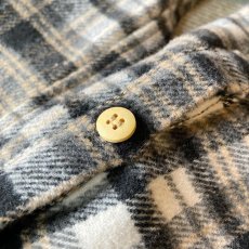 画像13: 【modemdesign/モデムデザイン】 flannel check gardening shirts (grey) (13)