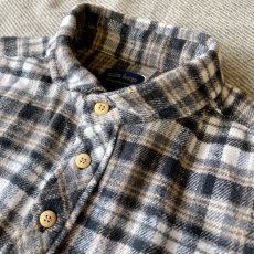 画像9: 【modemdesign/モデムデザイン】 flannel check gardening shirts (grey) (9)