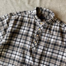 画像8: 【modemdesign/モデムデザイン】 flannel check gardening shirts (grey) (8)