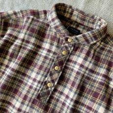 画像10: 【modemdesign/モデムデザイン】 flannel check gardening shirts (burgundy) (10)