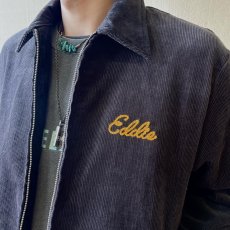 画像4: 【HOUSTON】CORDUROY EMBROIDERY JACKET TIGER / コーデュロイ エンブロイダリー虎柄 (charcoal)  (4)