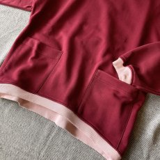 画像7: 【modemdesign/モデムデザイン】side pocket gusset sweat (wine) (7)