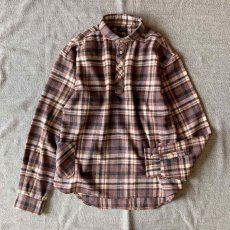 画像5: 【modemdesign/モデムデザイン】 flannel check gardening shirts (brown) (5)