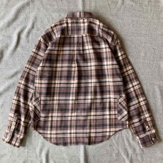 画像7: 【modemdesign/モデムデザイン】 flannel check gardening shirts (brown) (7)