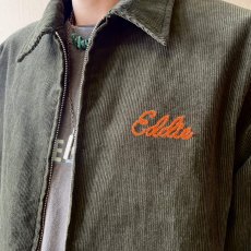 画像2: 【HOUSTON】CORDUROY EMBROIDERY JACKET TIGER / コーデュロイ エンブロイダリー虎柄 (green)  (2)