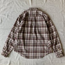 画像9: 【modemdesign/モデムデザイン】 flannel check gardening shirts (burgundy) (9)