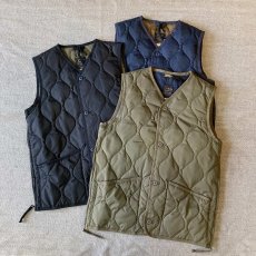 画像1: 【TAION/タイオン】MILITARY V NECK BUTTON DOWNVEST(3colors) (1)