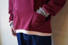 画像5: 【modemdesign/モデムデザイン】side pocket gusset sweat (wine) (5)