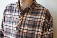 画像3: 【modemdesign/モデムデザイン】 flannel check gardening shirts (brown) (3)