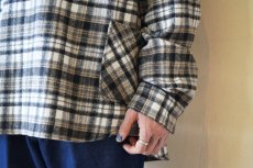 画像5: 【modemdesign/モデムデザイン】 flannel check gardening shirts (grey) (5)