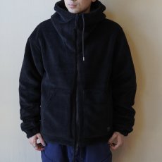 画像8: 【TAION/タイオン】NONDOWN MILITARY REVERSIBLE BOA HOODIE (BLACK×BLACK) (8)